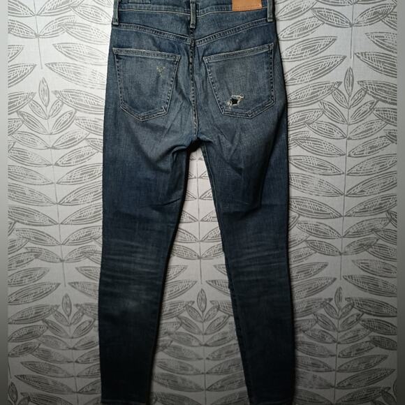 Citizens of Humanity Jeans Blue Denim Distressed Knee Vintage Wash - Picture 8 of 11